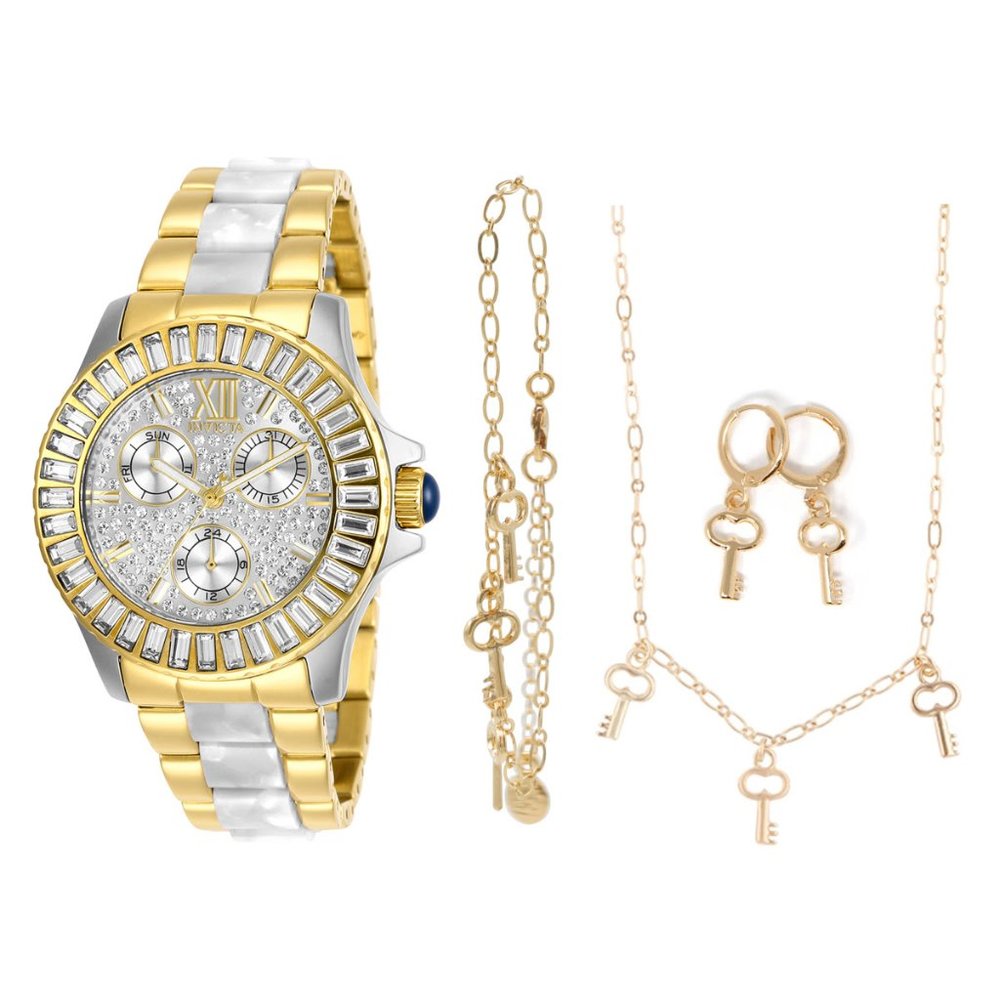 Invicta Angel Women's Watch - 38mm, Gold tone, White - NO JEWELRY SET